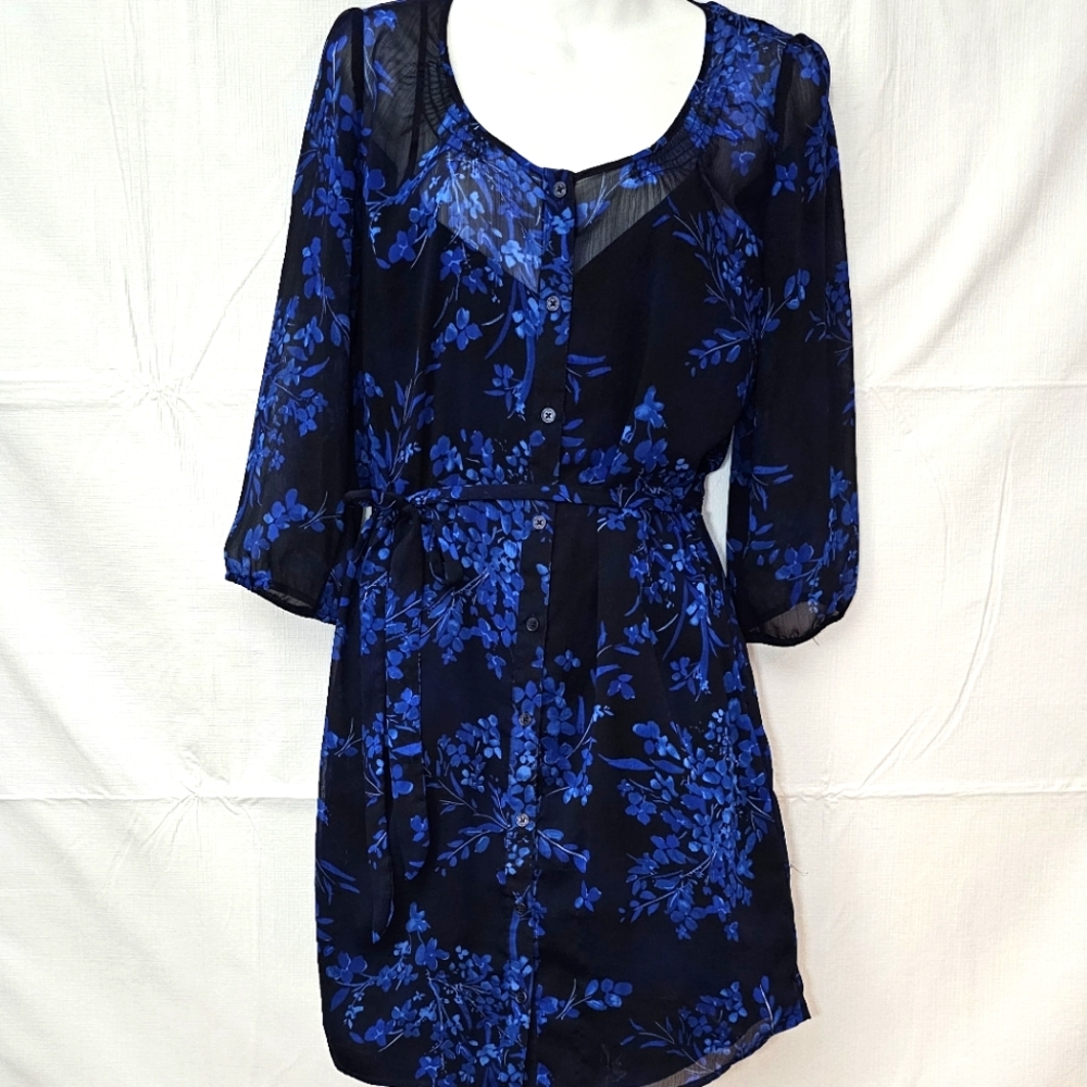 Express Dress Blue - Picture 6 of 12